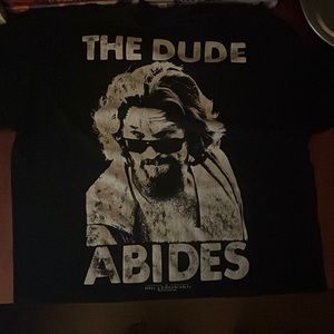 Black “The Dude Abides” The Big Lebowski T-Shirt